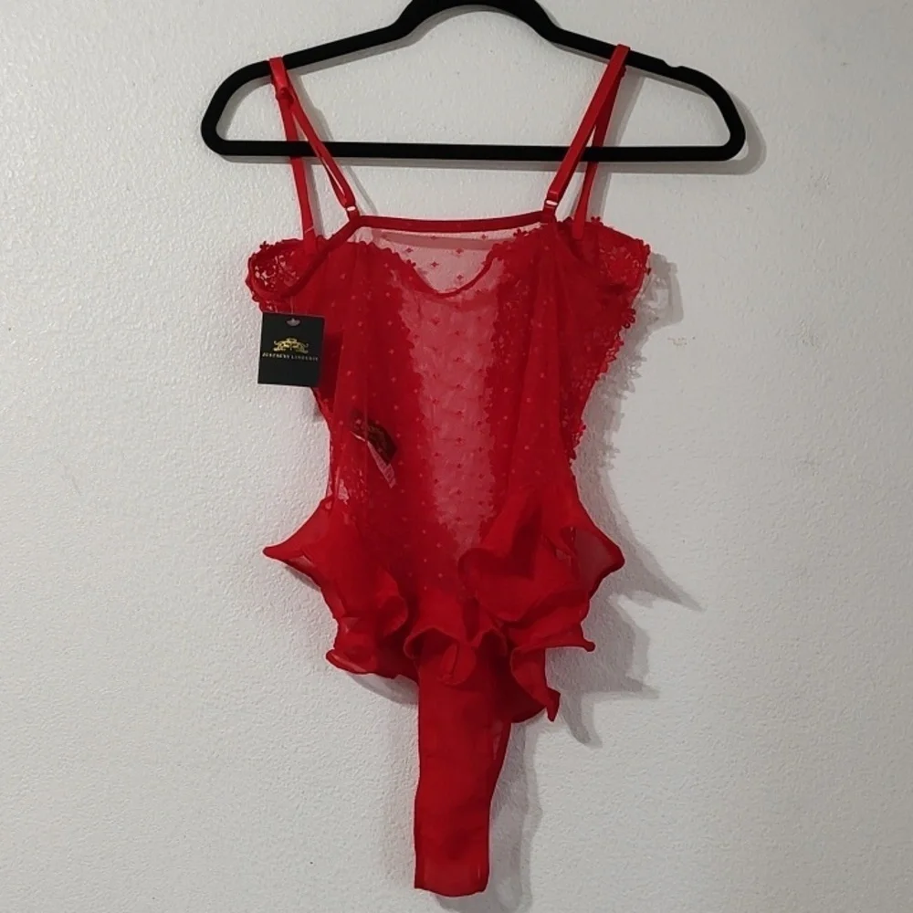 Just Sexy Lingerie Red Lace Size S